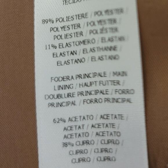 Maliparmi Italian Cropped/Flared Neo Modern Printed Pants in Neutral Tones, US 8 - Picture 12 of 12